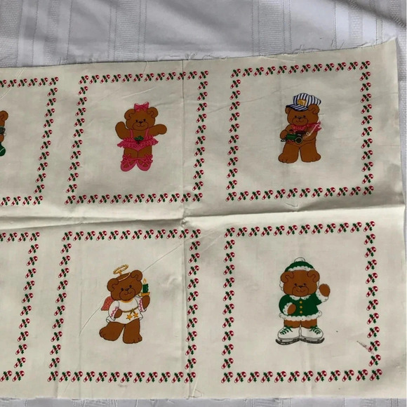 Vtg Cranston Print Works Teddy Bear Book Cut and Sew - Picture 3 of 9